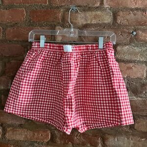 Red Gingham Women's Shorts